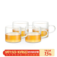 尚明高硼硅玻璃品茗小杯100ml*4