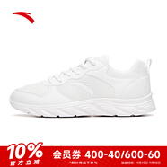 安踏（ANTA）跑步鞋網(wǎng)面透氣運(yùn)動(dòng)休閑跑步鞋子新款運(yùn)動(dòng)鞋 安踏白/霧灰-2 43
