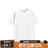 凡客誠(chéng)品凡客誠(chéng)品vancl男女純棉螺紋領(lǐng)透氣短袖t恤 白色 L