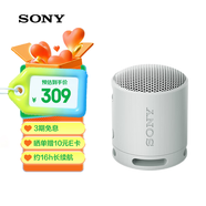 索尼（SONY）SRS-XB100 便攜式無線音響 藍牙音響  低音音響 戶外音箱 數(shù)碼送禮 實用 灰色