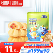 小鹿藍(lán)藍(lán)軟心曲奇牛奶蔓越莓味 寶寶兒童零食美味夾心餅干 100g
