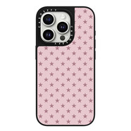 CASETIFY鏡面五角星星閃耀星辰適用蘋果iPhone16Promax手機殼15PRO新款13磁吸MagSafe潮牌14PLUS聯(lián)名女明星 粉色星星 原版鏡面 iPhone 15