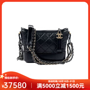 香奈兒（Chanel）女包Gabrielle系列復(fù)古鏈條小牛皮流浪包單肩斜挎包A91810送女友 Y61477 94305黑色預(yù)售