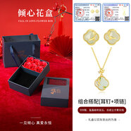 銀千惠999純銀和田玉項(xiàng)鏈女士輕奢玉石吊墜2025新款生日禮物送女友媽媽 竹報(bào)平安套裝（項(xiàng)鏈+耳釘）/999銀 高級(jí)感年輕款項(xiàng)鏈/玫瑰花禮盒送老婆/配首飾證書