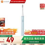 小米（MI）米家電動(dòng)牙刷成人情侶男女生日禮物軟毛超聲波實(shí)用便攜結(jié)婚熱門商品中秋禮品 T100藍(lán)色