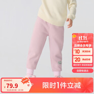 巴拉巴拉兒童長褲男童女童加厚加絨褲子冬裝親子百搭休閑束腳208424108227