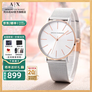 阿瑪尼（ARMANI EXCHANGE）阿瑪尼手表女士滿天星女表石英名表生日七夕情人節(jié)禮物送女友老婆 【銀色滿天星】 ax5537