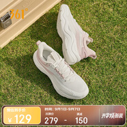 361°運動(dòng)鞋女秋季網(wǎng)面透氣輕便休閑跳繩厚底跑步鞋子女682412245-2