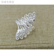 KZD老鳳凰老鳳凰足銀戒指女999純銀個(gè)性夸張足銀活開(kāi)口戒民族國風(fēng)食