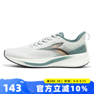 361度跑鞋男2025夏季新款潮流飛標透氣網(wǎng)面輕便緩震運動鞋 光子灰/暗松綠 41