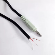 漫步者（EDIFIER）音響線R101v車載AUX線diy音箱3.5耳機焊接音頻線R102V R86 綠三芯1.7米