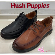暇步士（Hush Puppies）2024春復(fù)古通勤德比鞋男休閑皮鞋L2Q08AM4 黑色 43