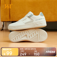 361°運動(dòng)女鞋秋季開(kāi)學(xué)復古厚底增高小白休閑板鞋子女682116601F-10