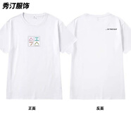 風(fēng)鳶花劉德華演唱會(huì )同款簡(jiǎn)約文字重磅長(cháng)袖男女T恤復古流行寬松國潮 白色T恤短袖【前中 前后印花】 S