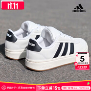 阿迪達斯 （adidas）板鞋男鞋 2025秋季新款運動鞋低幫透氣休閑鞋耐磨輕便小白鞋 小白鞋/時尚/新到貨 40.5 （內(nèi)長250mm）