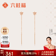 六桂福珠寶 18K玫瑰金耳飾 星夢(mèng) 耳環(huán)耳釘耳墜耳線女 FE0202