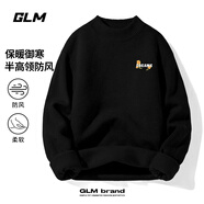 GLM毛衣男秋冬季重磅加厚半高領長袖針織衫男士潮流寬松保暖打底衫