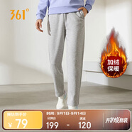 361°運(yùn)動(dòng)褲女秋冬季休閑寬松直筒加絨衛(wèi)褲跑步針織長(zhǎng)褲子662444701D
