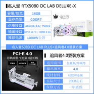 影馳RTX5070TI 5080 5090D 4070S名人堂星耀金屬大師圣刃魔刃顯卡白條 5080 名人堂X+追風(fēng)者豎裝支架