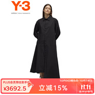 Y-3【雙11】y3 DRESS女子連衣裙長(zhǎng)袖不對(duì)稱襯衫裙52JV5840 黑色 S