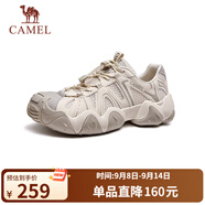 駱駝（CAMEL）【云山】網(wǎng)面戶(hù)外徒步登山休閑丑萌鞋情侶 G15M076104 燕麥色 42