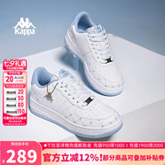 KAPPA男鞋板鞋男2025秋季新款小白鞋子男款情侶跑步鞋百搭休閑運動(dòng)鞋 經(jīng)典白/冰山藍(女款） 37 (230mm)