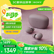 索尼（SONY）WF-1000XM5【政府補(bǔ)貼】真無(wú)線藍(lán)牙降噪耳機(jī) 新一代降噪豆 智能AI 藍(lán)牙5.3 玫瑰灰  中秋送禮