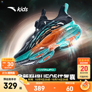 安踏兒童運(yùn)動鞋男女大童鞋春夏新品旋鈕扣緩震UFO5.0穿山甲跑鞋 【UFO5.0】黑/熒光水綠-3 40 腳長約25cm