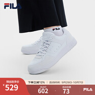 FILA 斐樂(lè )女鞋復古板鞋2025春季新款圓盾鞋休閑鞋百搭學(xué)生小白鞋 斐樂(lè )白-WT 36