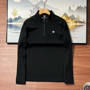 迪桑特S桑T特D迪新款秋季長(cháng)袖上衣高領(lǐng)時(shí)尚半拉鏈休閑T恤運動(dòng)戶(hù)外 2XL 140-160斤