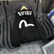 福神（fushen）2025福家新款海鷗春秋潮流休閑夾克連帽刺繡外套寬松男女情侶社會(huì ) #黑色【EV海鷗刺繡】網(wǎng)紅連帽外套 M 【85斤以?xún)取?
                                         title=