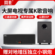 網(wǎng)影 電視機K歌音響會(huì )議平板家庭影院回音壁卡拉OK音箱送低音炮ktv級無(wú)線(xiàn)雙麥克風(fēng)話(huà)筒帶藍牙USB播放器 F3(送5.25寸獨立低音炮）