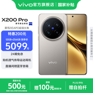 vivo X200 Pro 藍(lán)晶x天璣9400芯片蔡司2億APO超級(jí)長(zhǎng)焦 藍(lán)圖影像芯片V3+  OriginOS5 AI 手機(jī) 鈦色 12GB+256GB 官方標(biāo)配