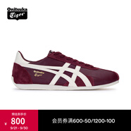 Onitsuka Tiger鬼塚虎男女鞋休閑鞋舒適透氣輕便慢跑鞋RUNSPARK 1183B480-002 酒紅色/白色 39