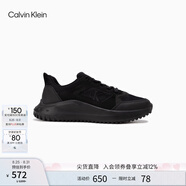 Calvin Klein Jeans男士復(fù)古舒適簡(jiǎn)約輕便ck網(wǎng)面厚底跑步鞋運(yùn)動(dòng)鞋禮物YM00905 0GT-太空黑 41