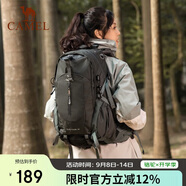 駱駝（CAMEL）【山棲】戶外輕便登山包大容量專業(yè)徒步防水旅行背包雙肩包  深灰