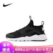 耐克（NIKE）男鞋休閑跑步鞋AIR HUARACHE華萊士老爹鞋女鞋運(yùn)動(dòng)鞋 819685-016 黑白 43