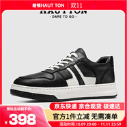 皓頓（HAUT TON）【敖子逸同款】男鞋運動時尚休閑鞋經(jīng)典板鞋子男 XB530 黑色 41