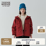 Teenie Weenie【趙露思同款】小熊外套女秋冬城市戶外三合一搖粒絨三防外套 紅色 L (170)
