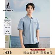 beanpole夏季男士日常多色休閑舒適通勤簡(jiǎn)約商務(wù)POLO衫T恤 天藍色 L 180/96A