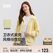 森馬迪士尼米奇家族合作外套女連帽寬松2025春季繡花夾克109125108001