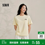 森馬[涼感T]觀(guān)園吉聯(lián)名短袖T恤女抗菌寬松熊貓夏裝潮109324100013
