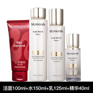 夢(mèng)妝水乳套裝素方花修護(hù)美白淡斑補(bǔ)水保濕 4件套：潔+水+乳+精華