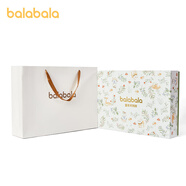 巴拉巴拉手提袋送禮購物袋無(wú)紡布 梅花鹿大禮盒+禮袋-底蓋綠色