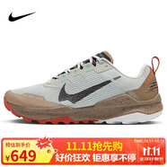 NIKENIKE跑步鞋男減震保護 WILDHORSE 8運動鞋DR2686-005淺銀/棕42.5