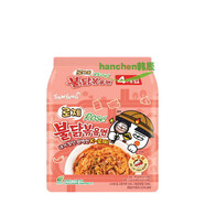 三養（SAMYANG）韓國進(jìn)口玫瑰奶油火雞拌面140gx4奶酪火雞面韓式拉面泡面 玫瑰奶油火雞面