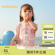 巴拉巴拉嬰兒t恤寶寶上衣女童衣服男童短袖2025夏裝可愛萌趣208225117201