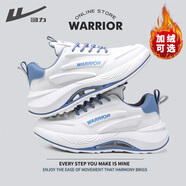回力（Warrior）官方男鞋冬季款皮面休閑跑步鞋舒適老爹鞋子男士運動(dòng)鞋男白藍41