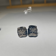 銀曜石醒獅小獅子貓爪吊墜黑曜石項墜情侶項鏈男女款文玩手串配飾 銀耀石醒獅 直徑約16mm 五個(gè)裝【送0.8mm粗細彈力繩+引線(xiàn)】