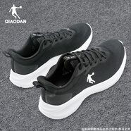 喬丹女鞋運動(dòng)鞋女2026春季新款透氣減震輕便軟底跑步鞋網(wǎng)面舒適休閑鞋 黑色/喬丹白 35